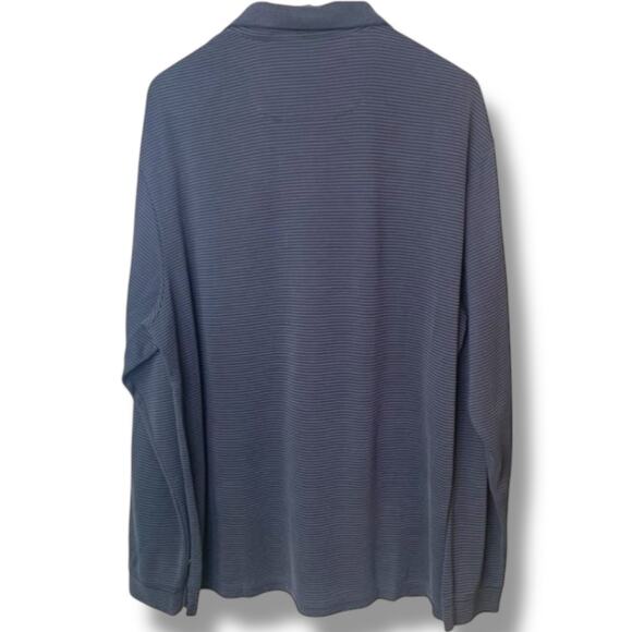 Tommy Bahama Polo Men's Size X-Large Long Sleeved Tone On Tone Collared Logo - Picture 2 of 4